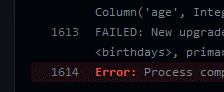 error log